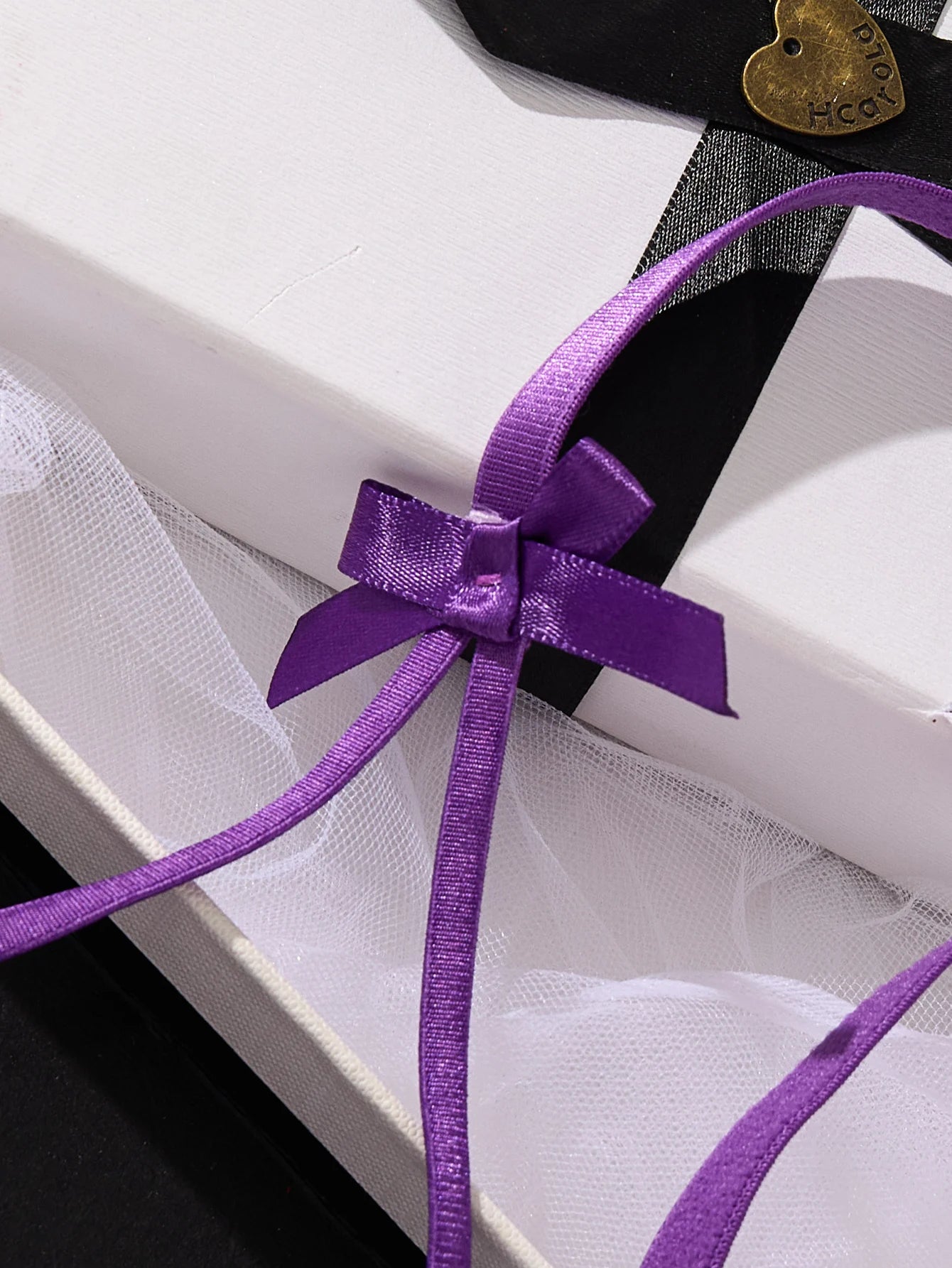 Purple Charm Push-Up Lingerie Set