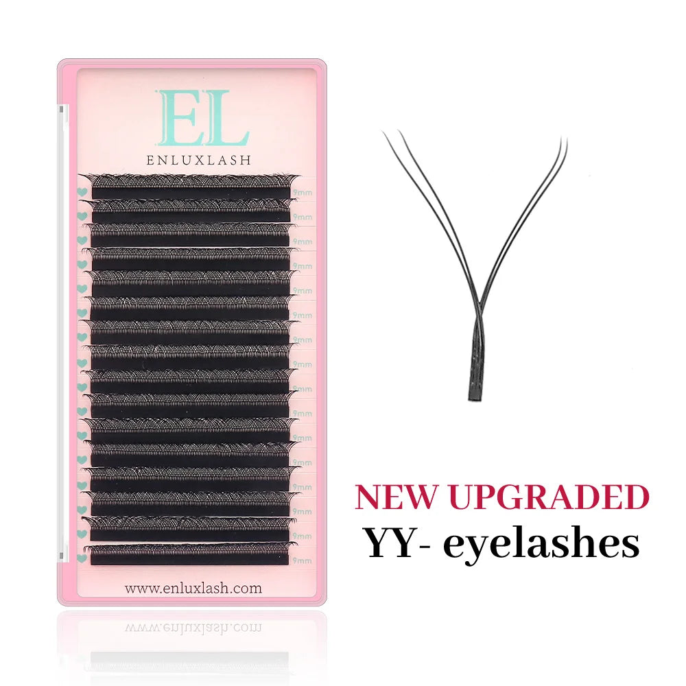 Enluxlash YY Eyelash Extensions – 0.07 D Curl, 16 Rows
