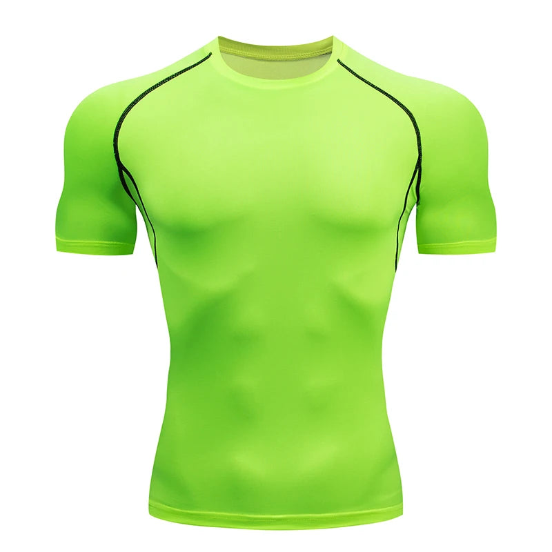 Running Compression T-shirt Short Sleeve Sport