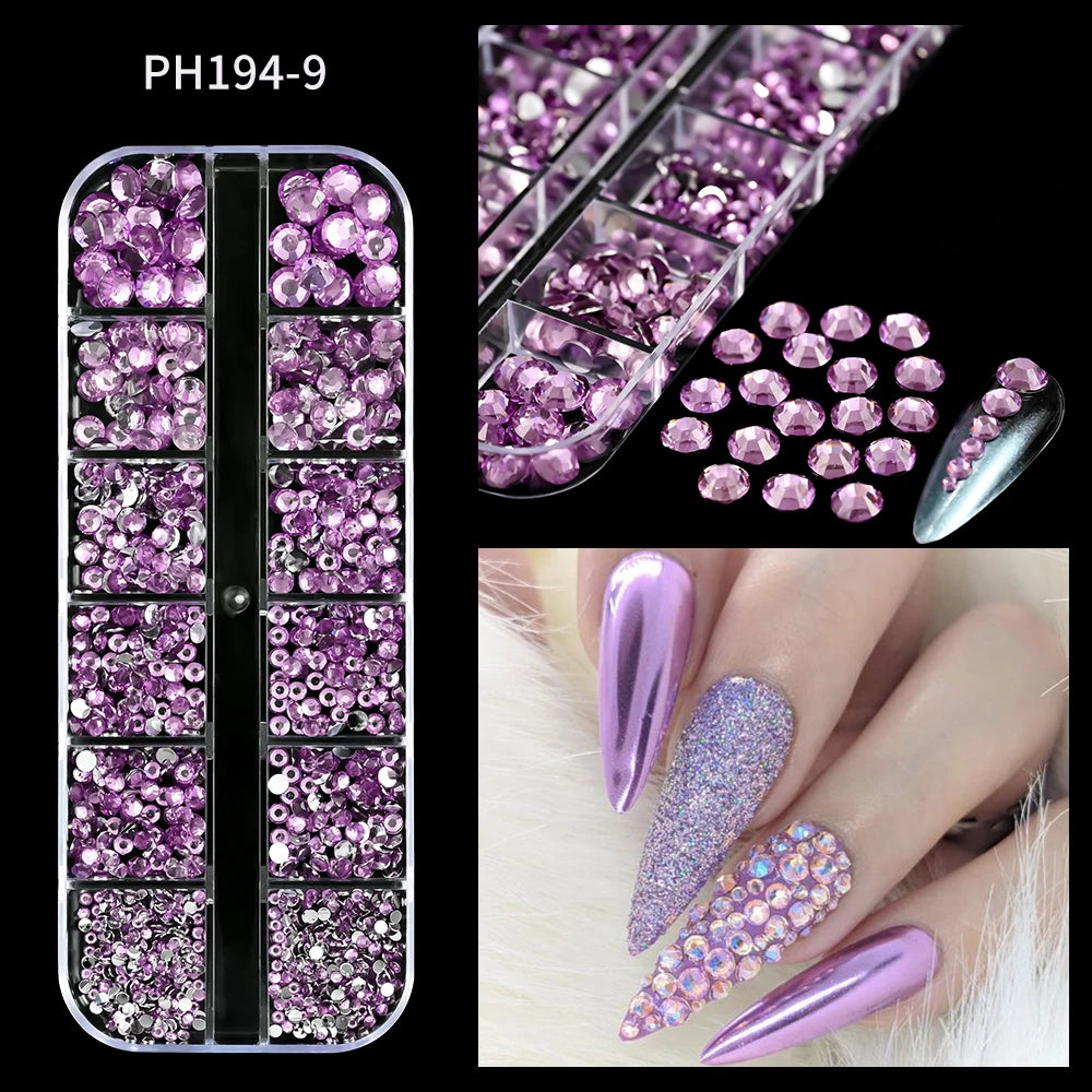 HotPress Caviar Nail Beads – Mixed Size Metallic Charms