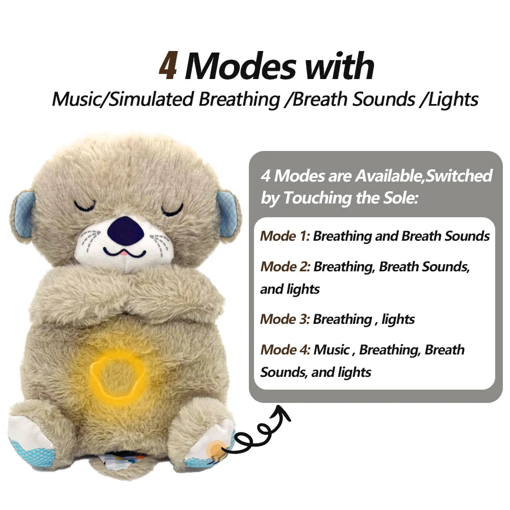 Breathing Bear Baby Soothing Otter Plush Toy The Perfect Sleep Companion for Your Little One