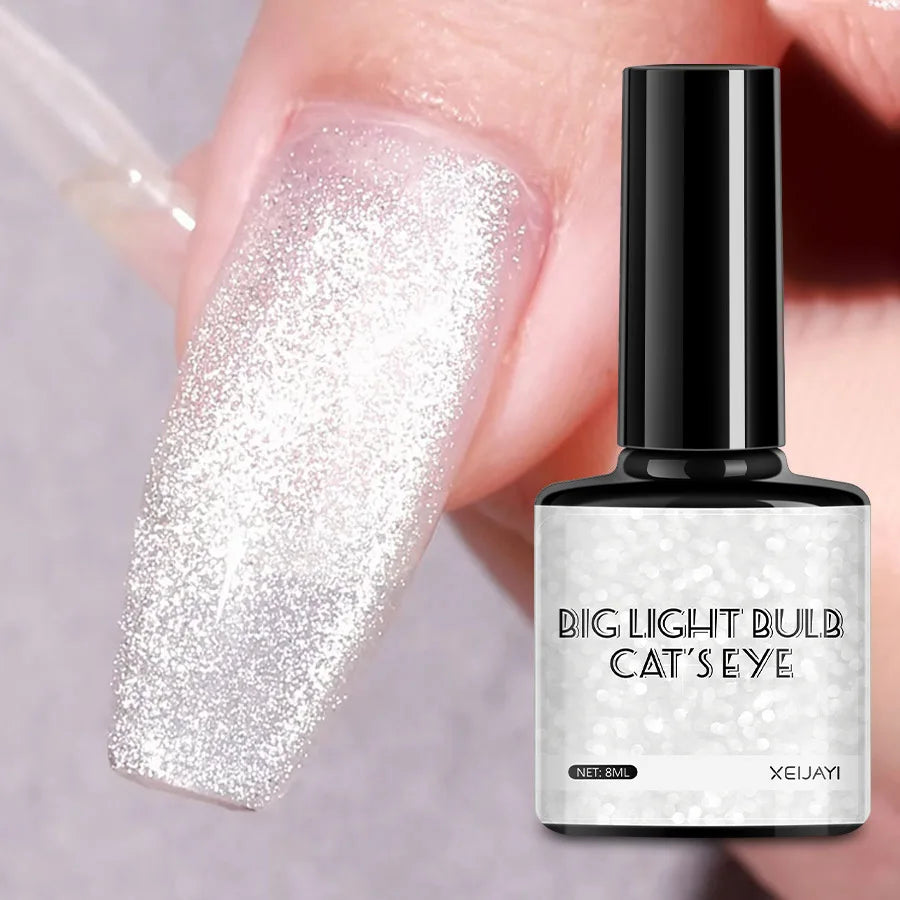 Ruby Red Cat Eye Gel Polish 10ml – Soak Off Glitter