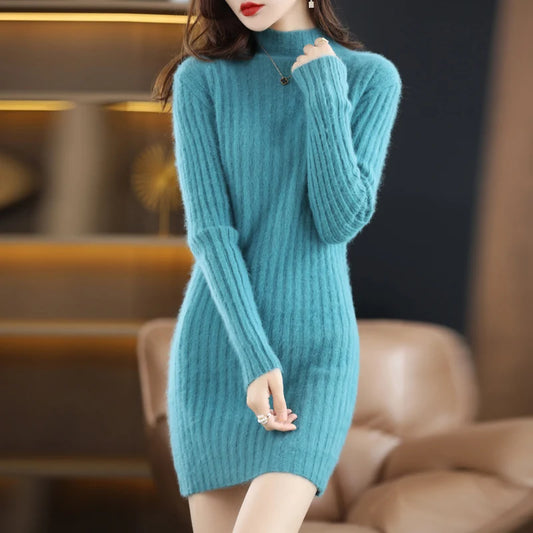 High Neck Knitted Pullover