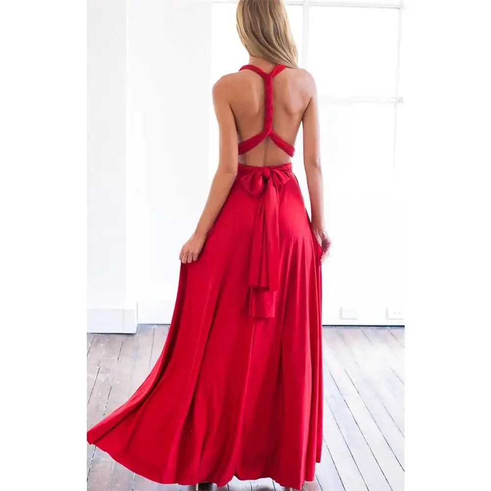 Multiway Wrap Convertible Boho Maxi Club Long Dress