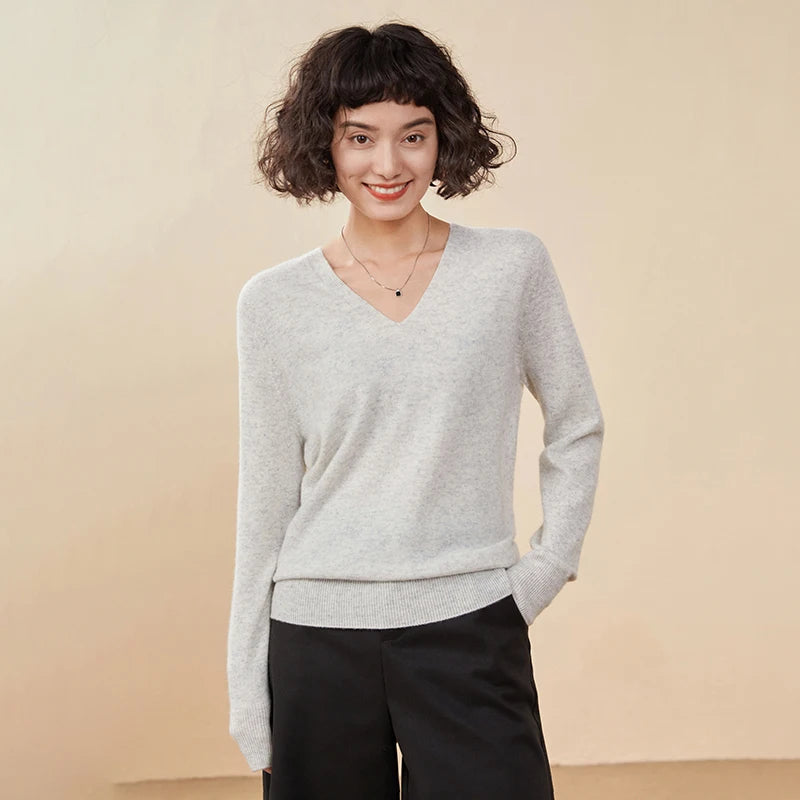 Pure Cashmere V-Neck Sweater