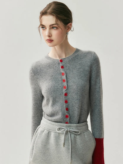 Cashmere Cardigan Round Neck – Autumn/Winter