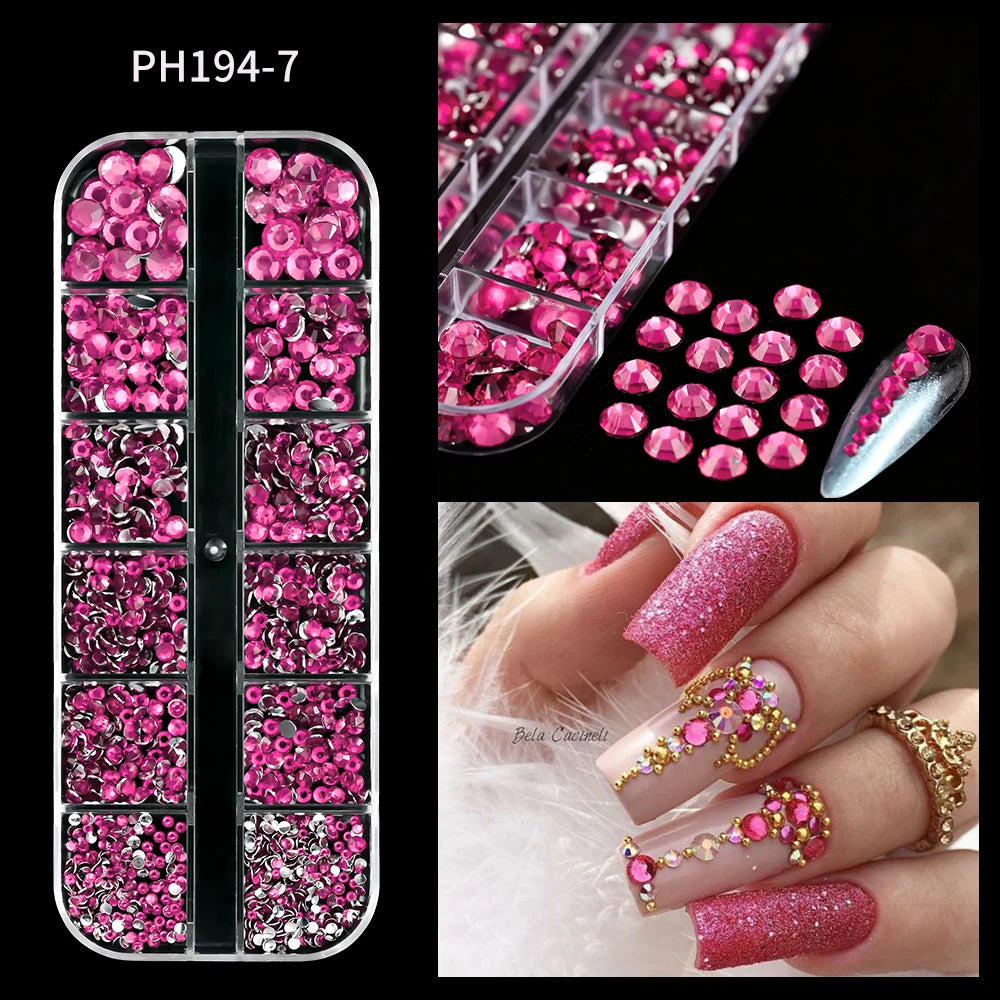 HotPress Caviar Nail Beads – Mixed Size Metallic Charms