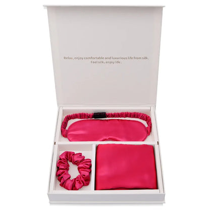 Silk Travel Set – Pillowcase, Eye Mask & Scrunchie | 19 Momme Mulberry Silk