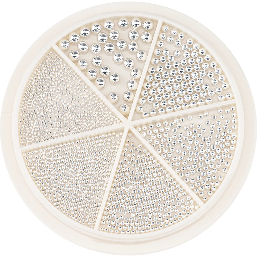 HotPress Caviar Nail Beads – Mixed Size Metallic Charms