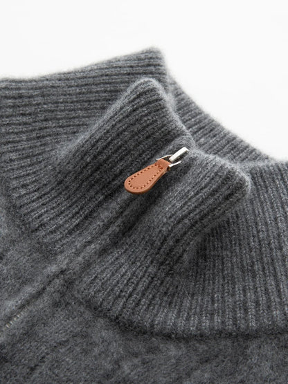 Women’s Cashmere Zip Sweater