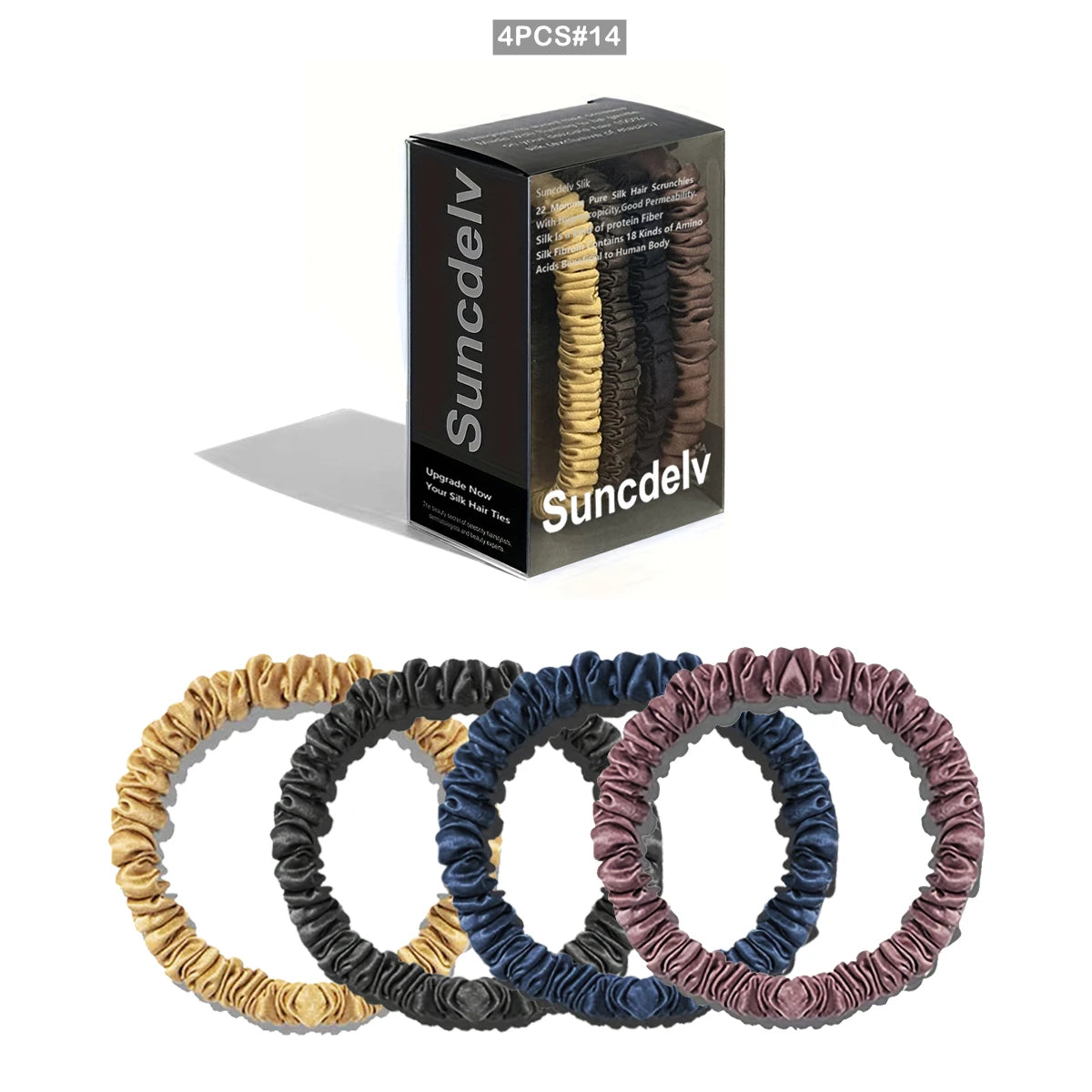 Mulberry Silk Scrunchies Set