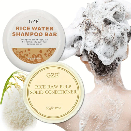 Rice Water Shampoo & Conditioner Bar