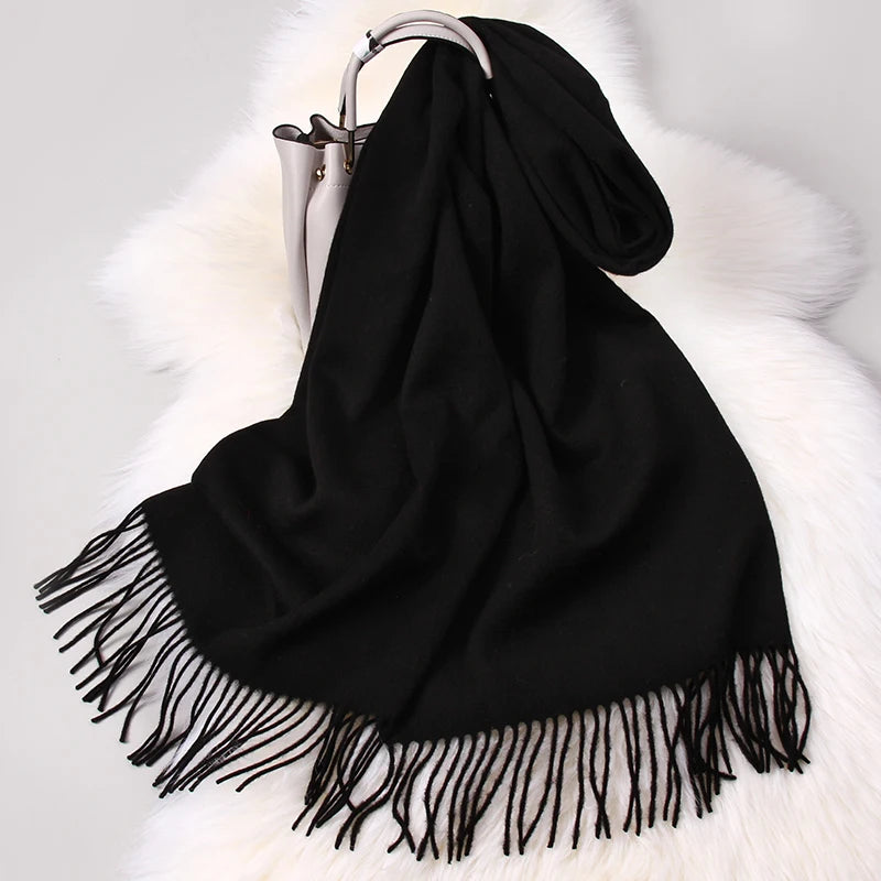 Warm Pashmina100% Wool Scarf For Women.