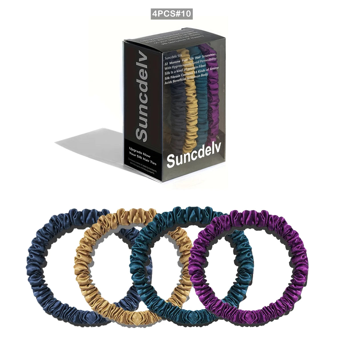 Mulberry Silk Scrunchies Set