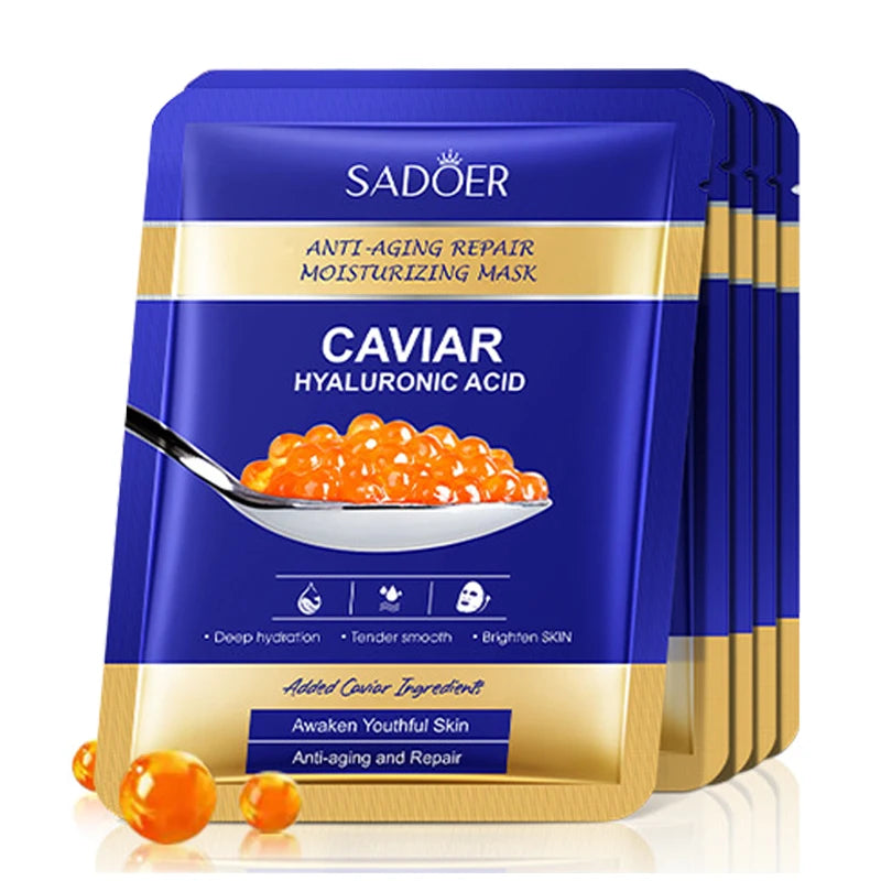 Masque visage au caviar et acide hyaluronique, lot de 5 – vue 6