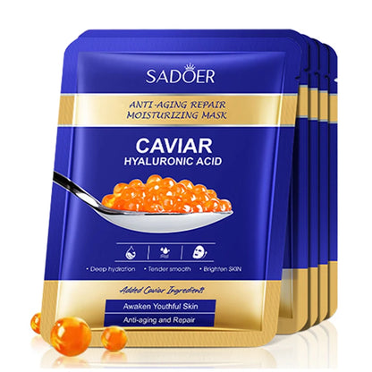 Masque visage au caviar et acide hyaluronique, lot de 5 – vue 6