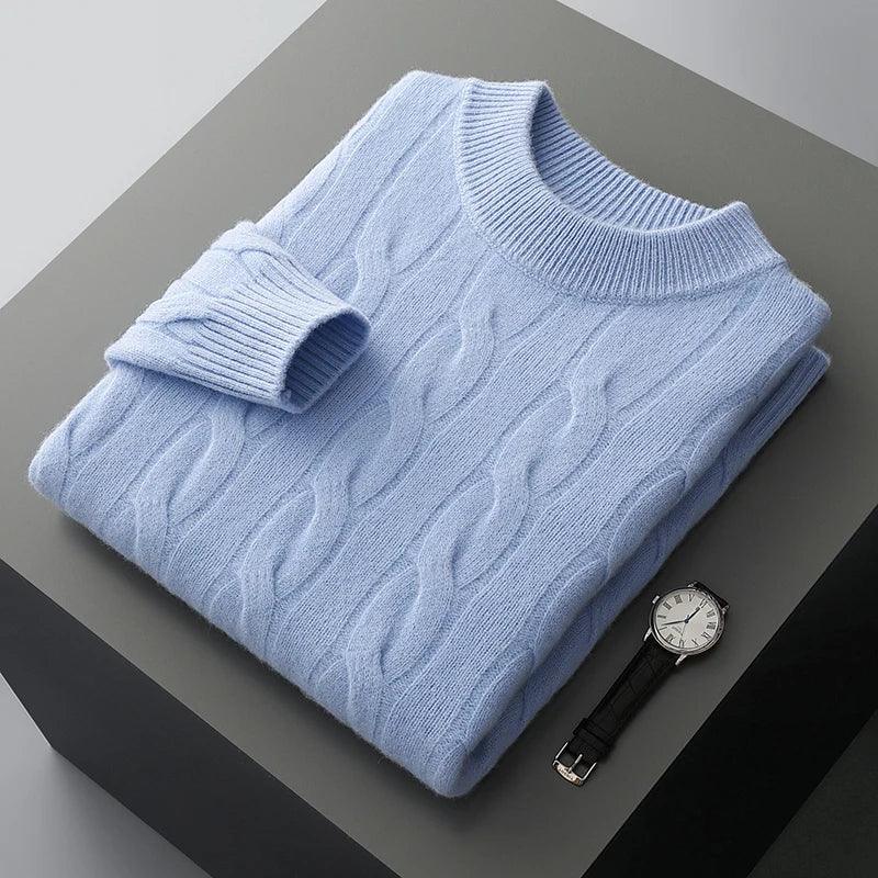 Men’s Wool Half-High Collar Sweater