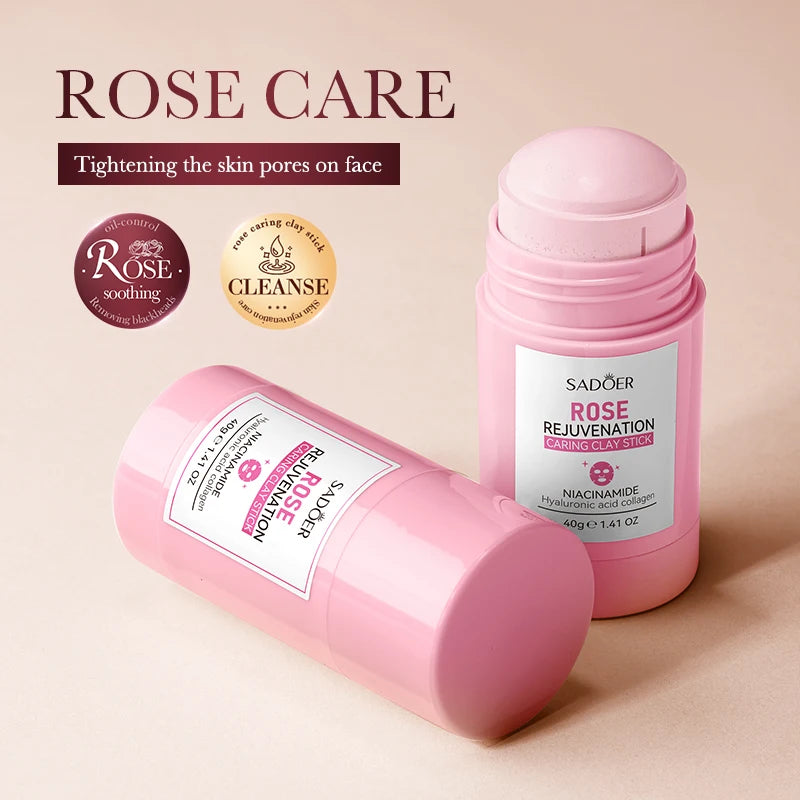 SADOER Green Tea & Rose Mud Mask Stick – Deep Cleansing Clay