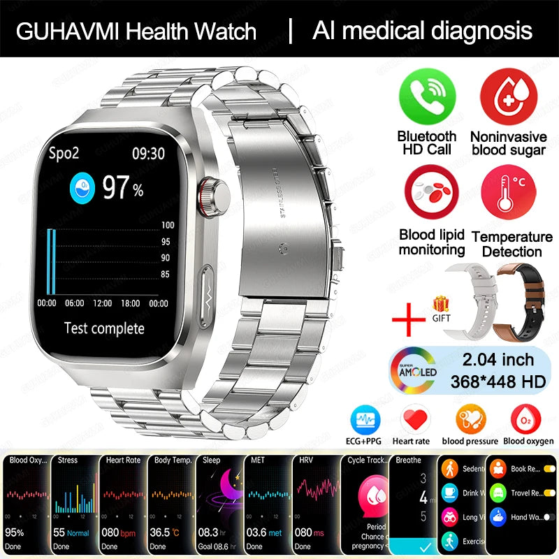 Uric Acid & Health Monitoring Smartwatch – Your All-in-One Health Companion