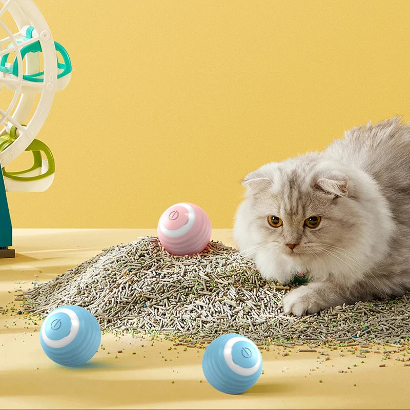 Smart Rolling Cat Toy - Interactive Ball