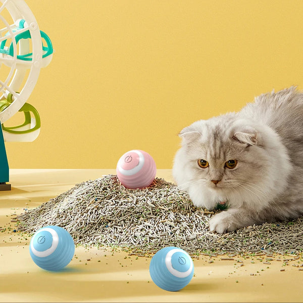 Smart Rolling Cat Toy - Interactive Ball