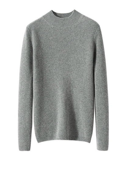 Cashmere Mock Neck Jumper – Slim Fit