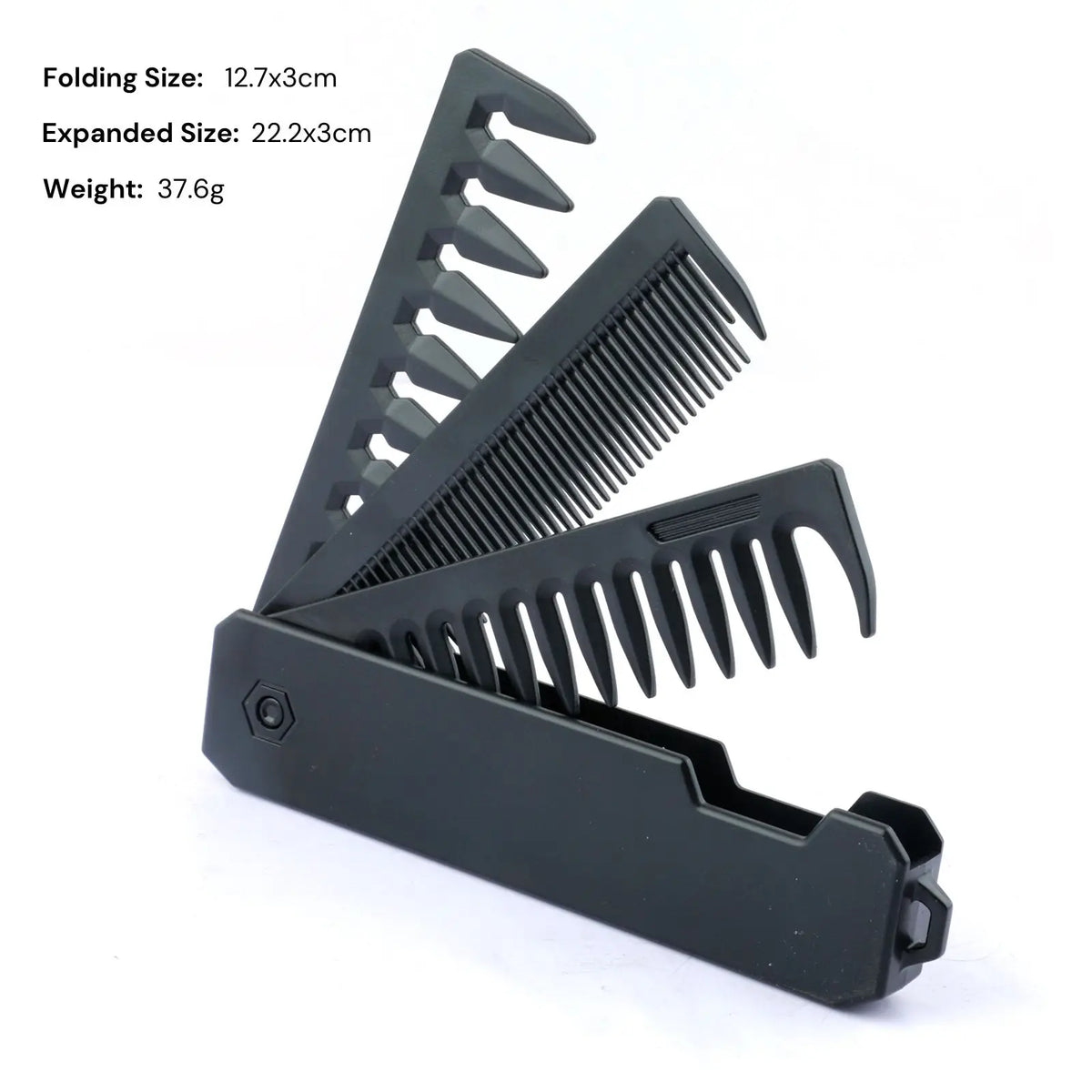 3-in-1 Pocket Folding Comb Set