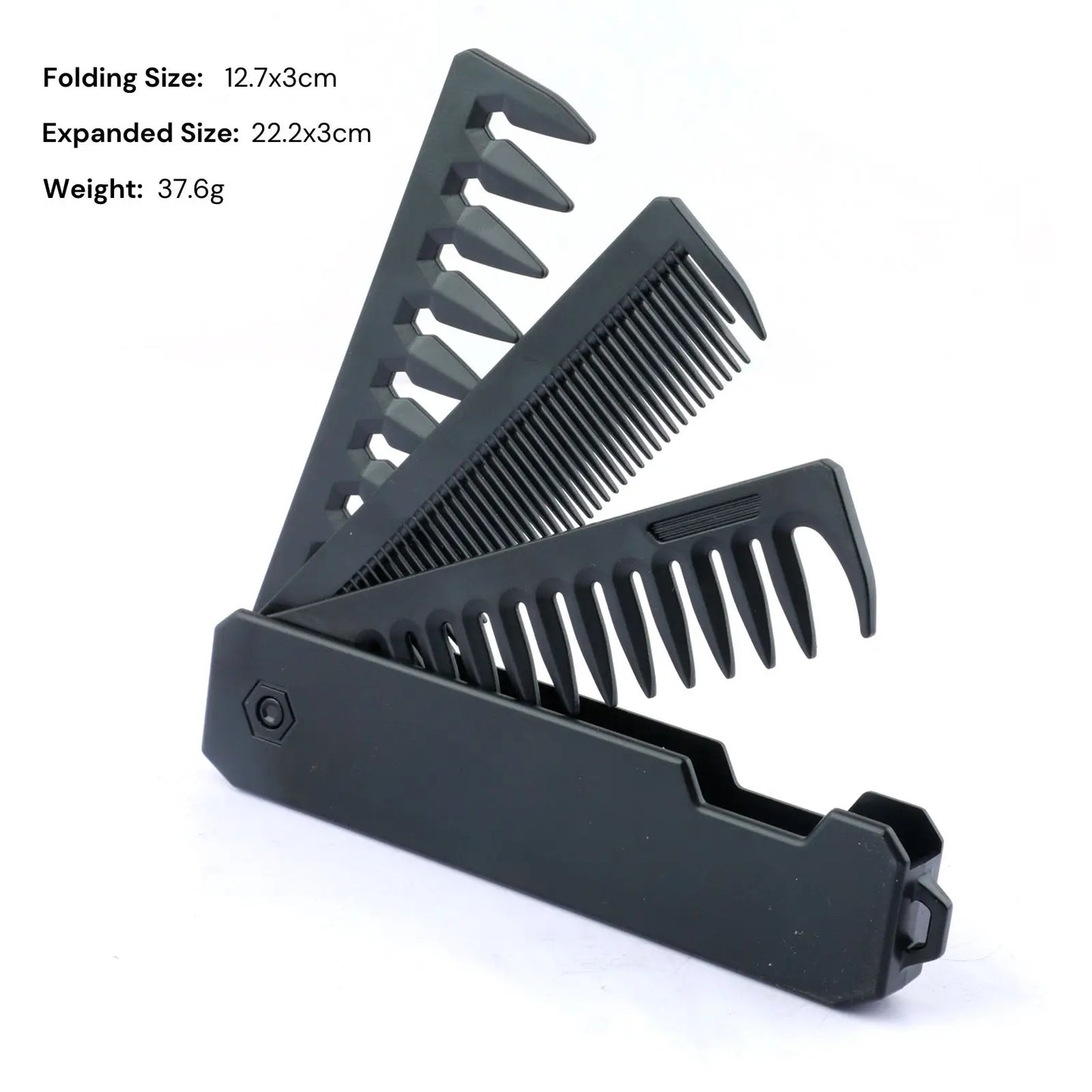 3-in-1 Pocket Folding Comb Set