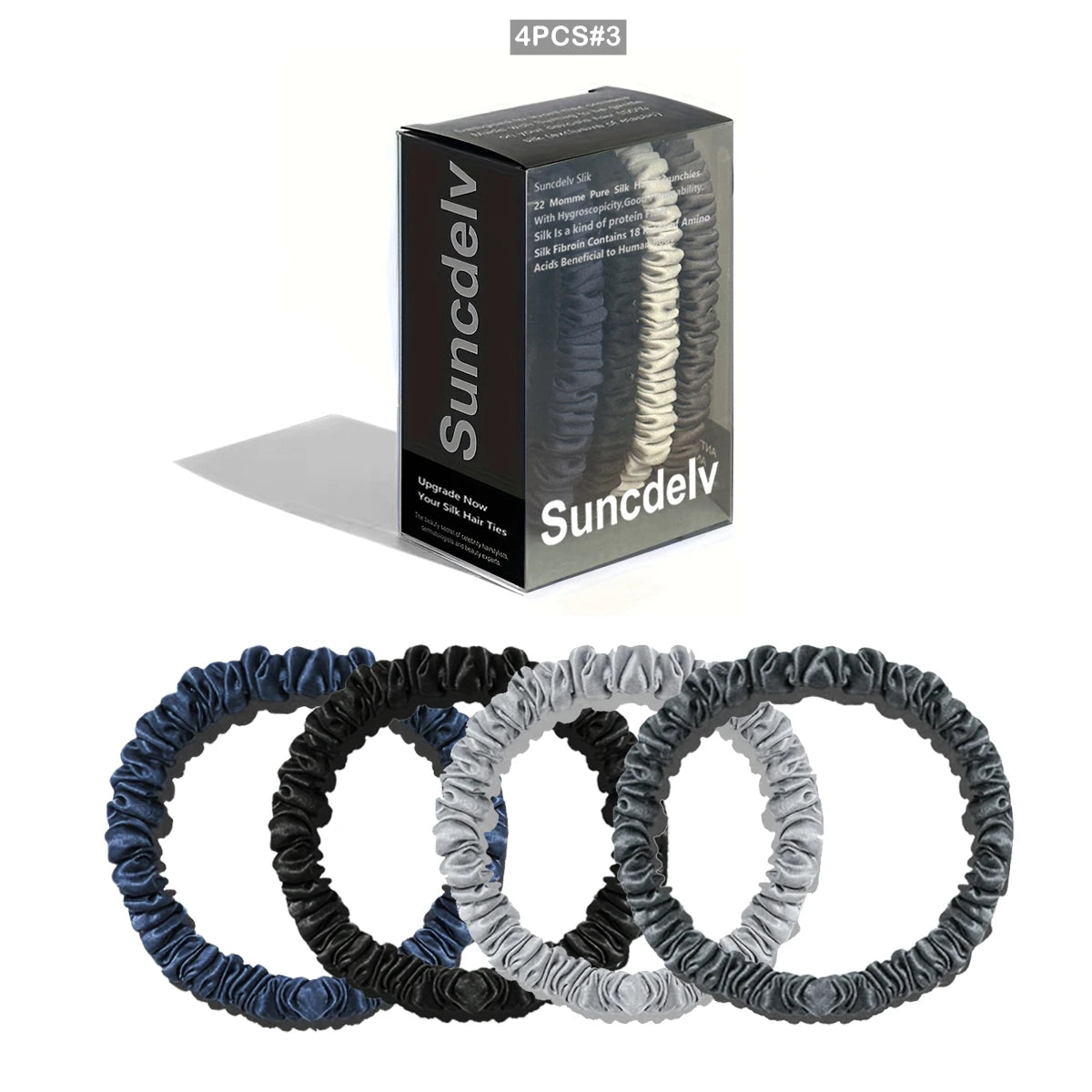 Mulberry Silk Scrunchies Set