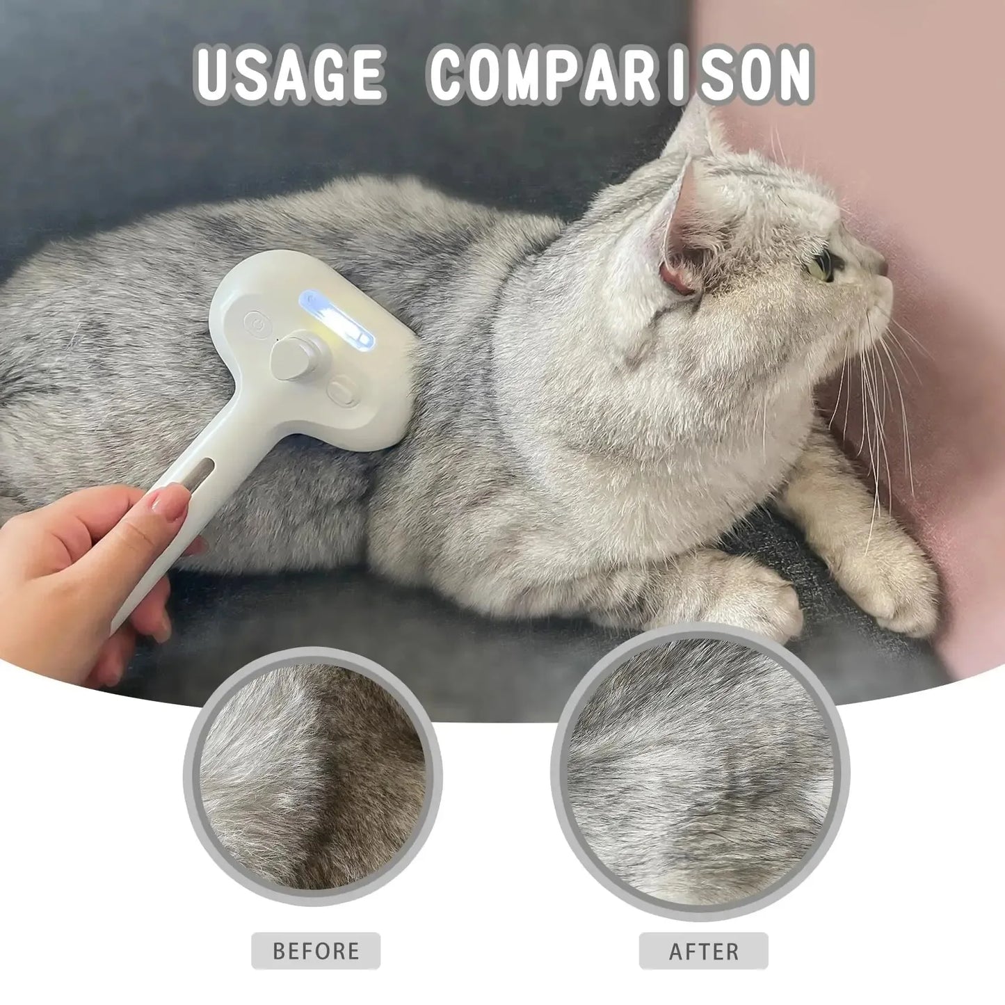 3-in-1 Electric Pet Cleaning Brush: Groom, Clean, and Pamper Your Pet