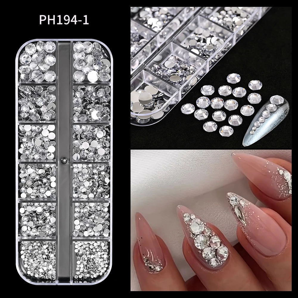 HotPress Caviar Nail Beads – Mixed Size Metallic Charms
