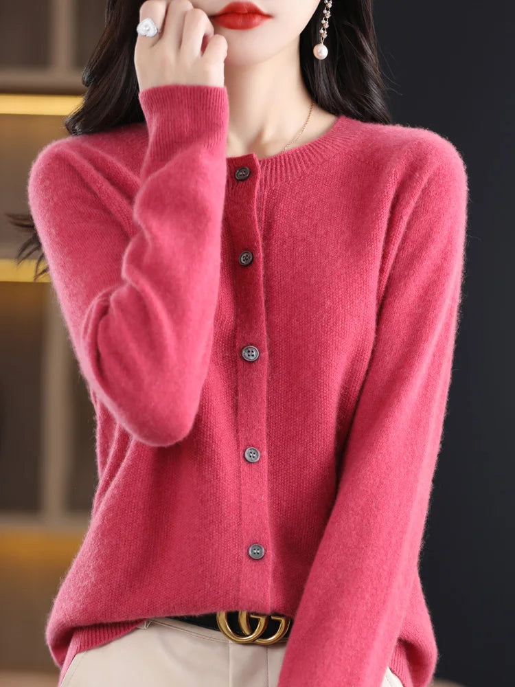 Merino Wool Cardigan – Women’s Chic Knitwear
