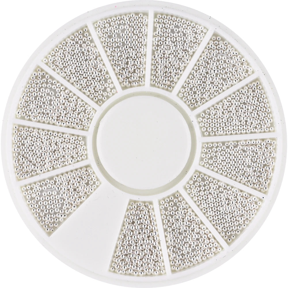 HotPress Caviar Nail Beads – Mixed Size Metallic Charms