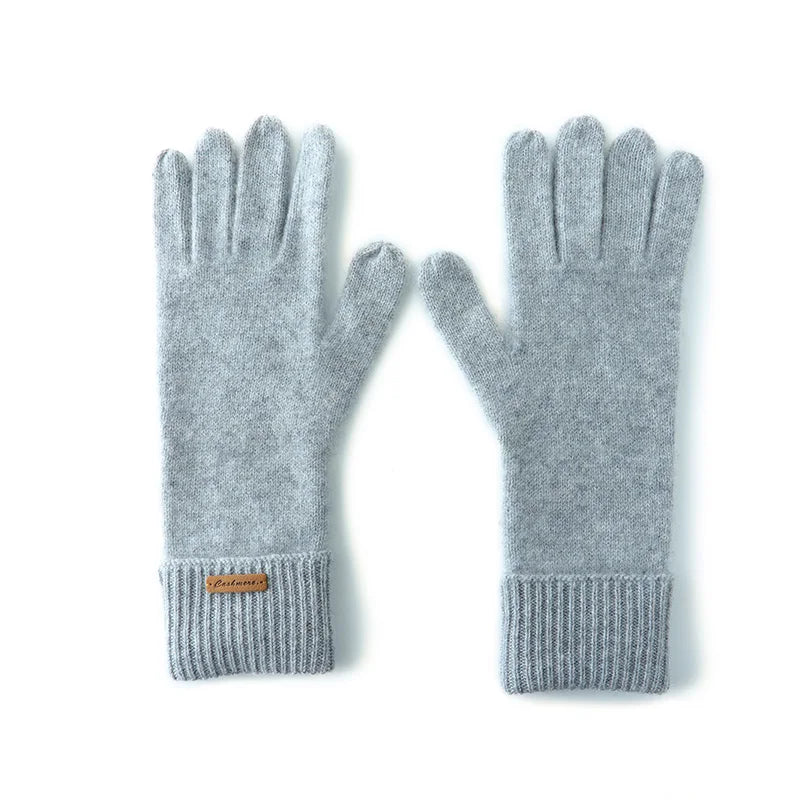 Women’s Cashmere Touchscreen Gloves – Soft Warm Mittens