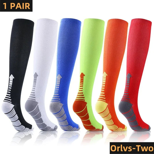 9-Color Compression Sports Socks 20–30 mmHg