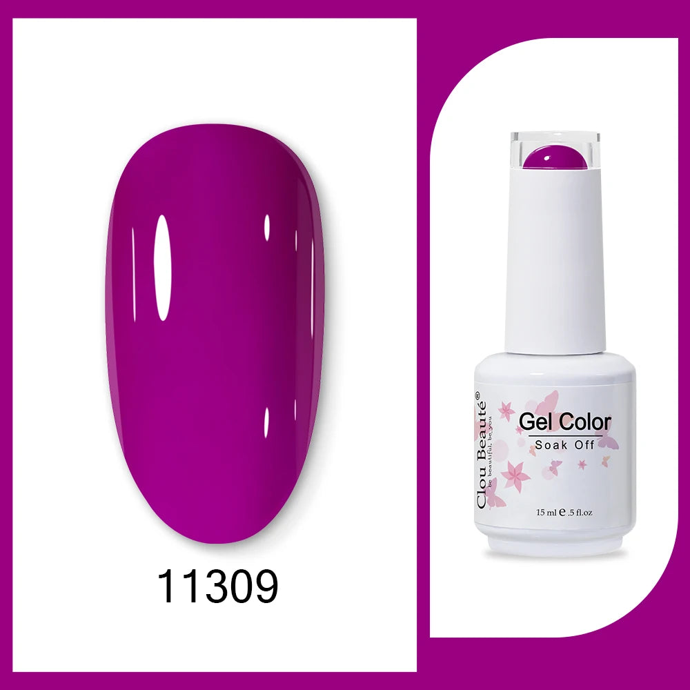 Clou Beaute Neon Gel Polish 15ml – Semi Permanent UV/LED