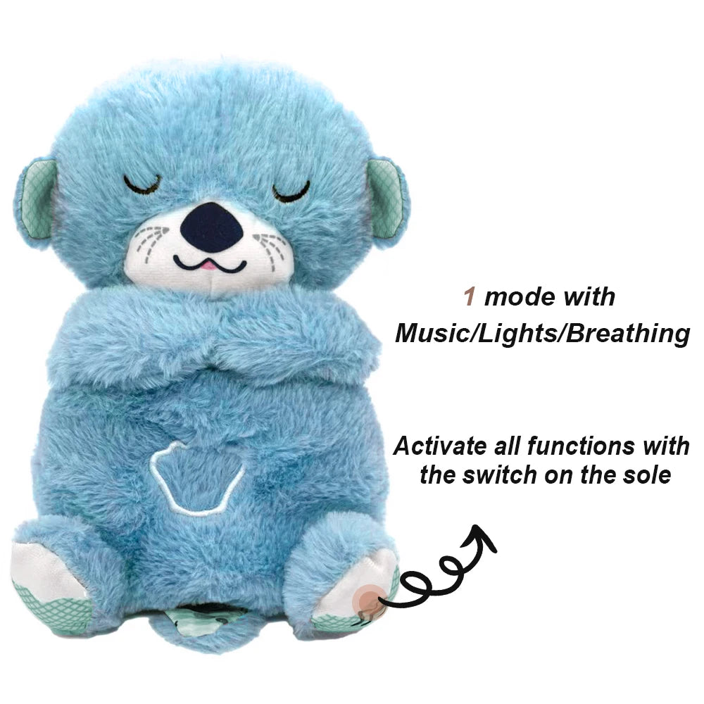 Breathing Bear Baby Soothing Otter Plush Toy The Perfect Sleep Companion for Your Little One