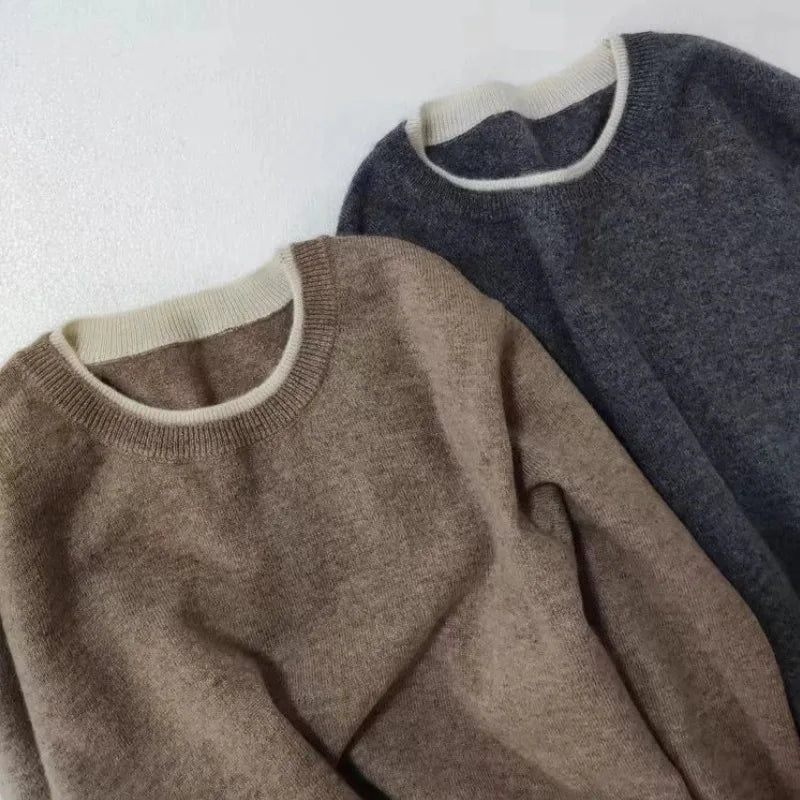 Pure Cashmere Round-Neck Sweater