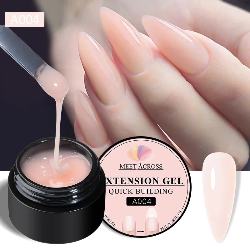 Milk White Extension Gel 8ml – MEET ACROSS Soak Off UV