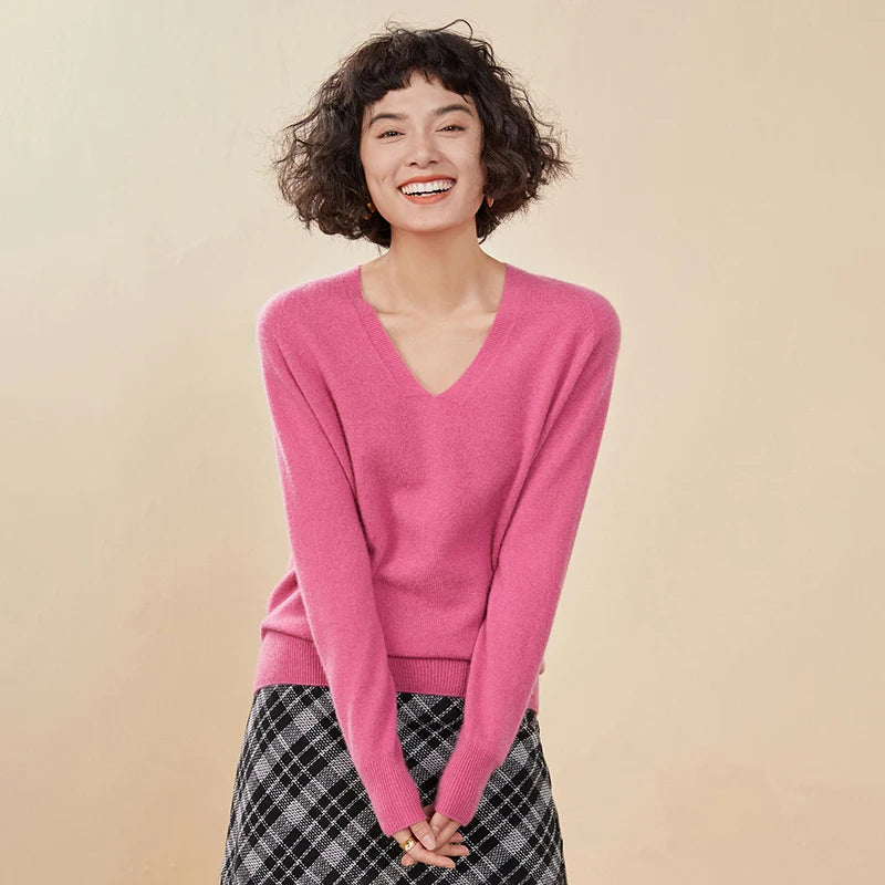 Pure Cashmere V-Neck Sweater