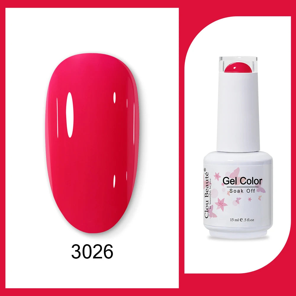 Clou Beaute Neon Gel Polish 15ml – Semi Permanent UV/LED