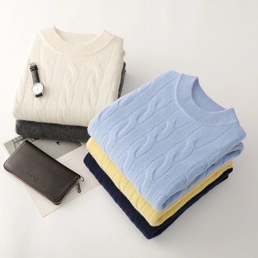 Men’s Wool Half-High Collar Sweater