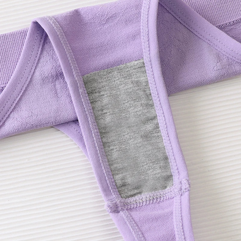 Ice Silk Seamless Bra Set