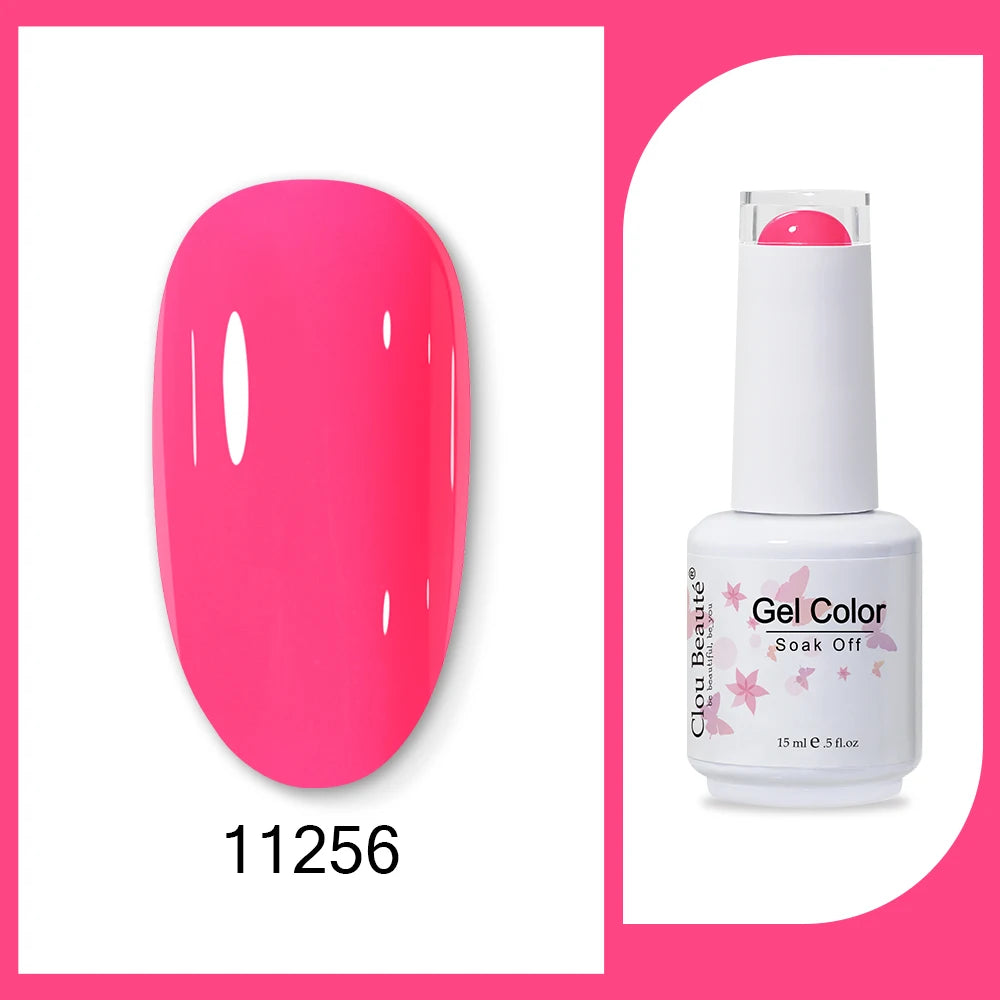 Clou Beaute Neon Gel Polish 15ml – Semi Permanent UV/LED