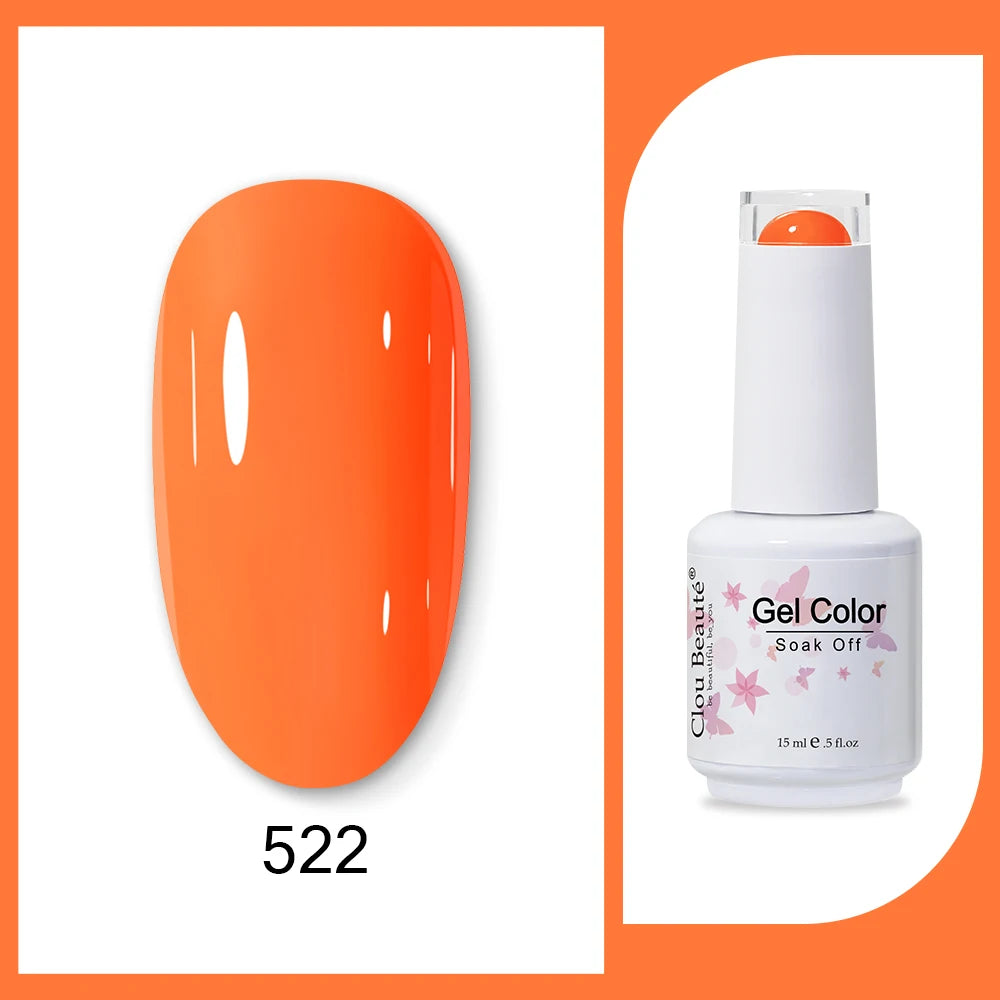 Clou Beaute Neon Gel Polish 15ml – Semi Permanent UV/LED