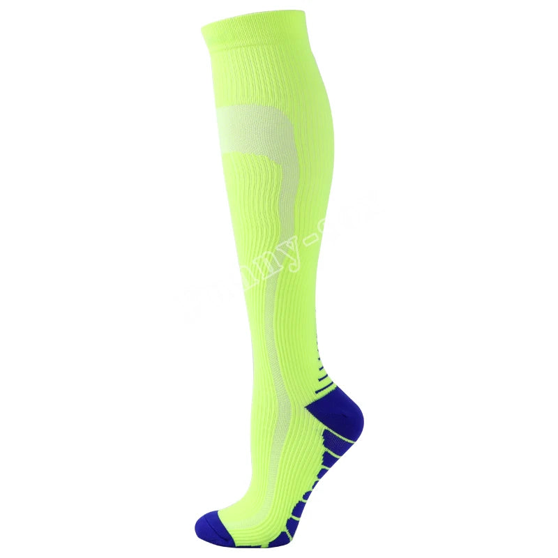 9-Color Compression Sports Socks 20–30 mmHg