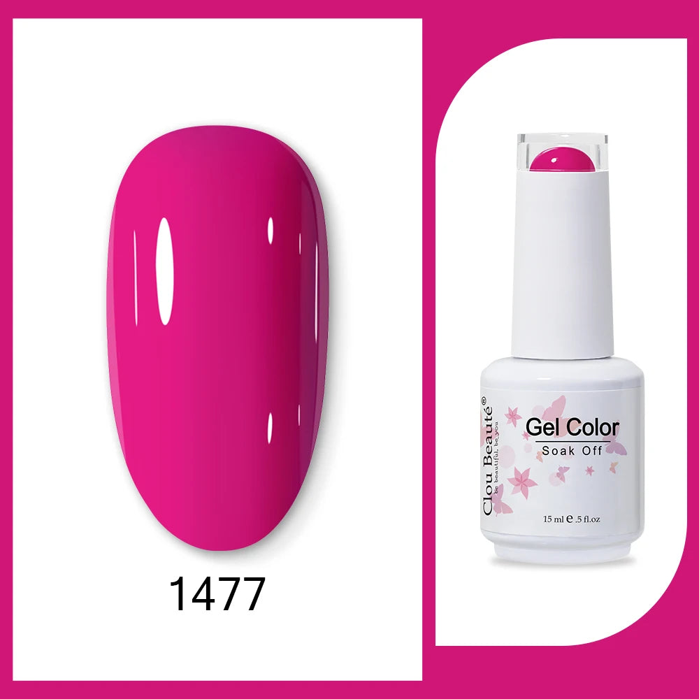 Clou Beaute Neon Gel Polish 15ml – Semi Permanent UV/LED