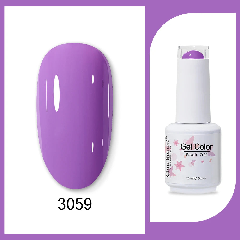 Clou Beaute Neon Gel Polish 15ml – Semi Permanent UV/LED