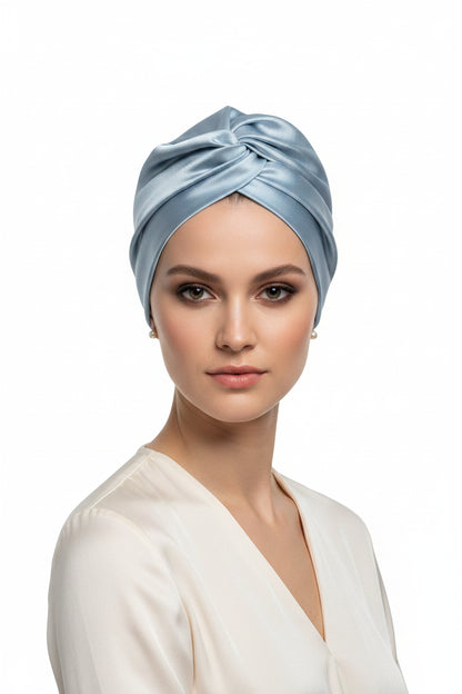 Bonnet Turban en Soie de Mûrier 100 %
