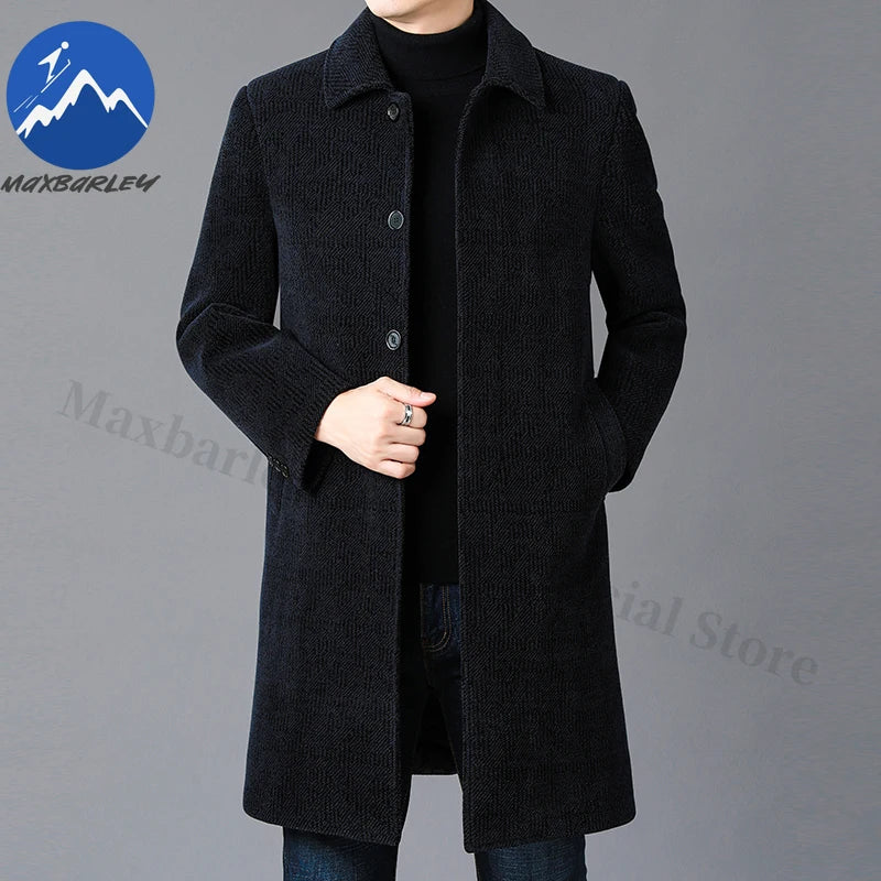 Maxbarley Wool Blend Winter Coat